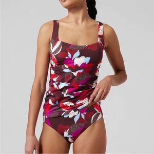 Athleta Square Neck Bra Cup Tankini NWT, M